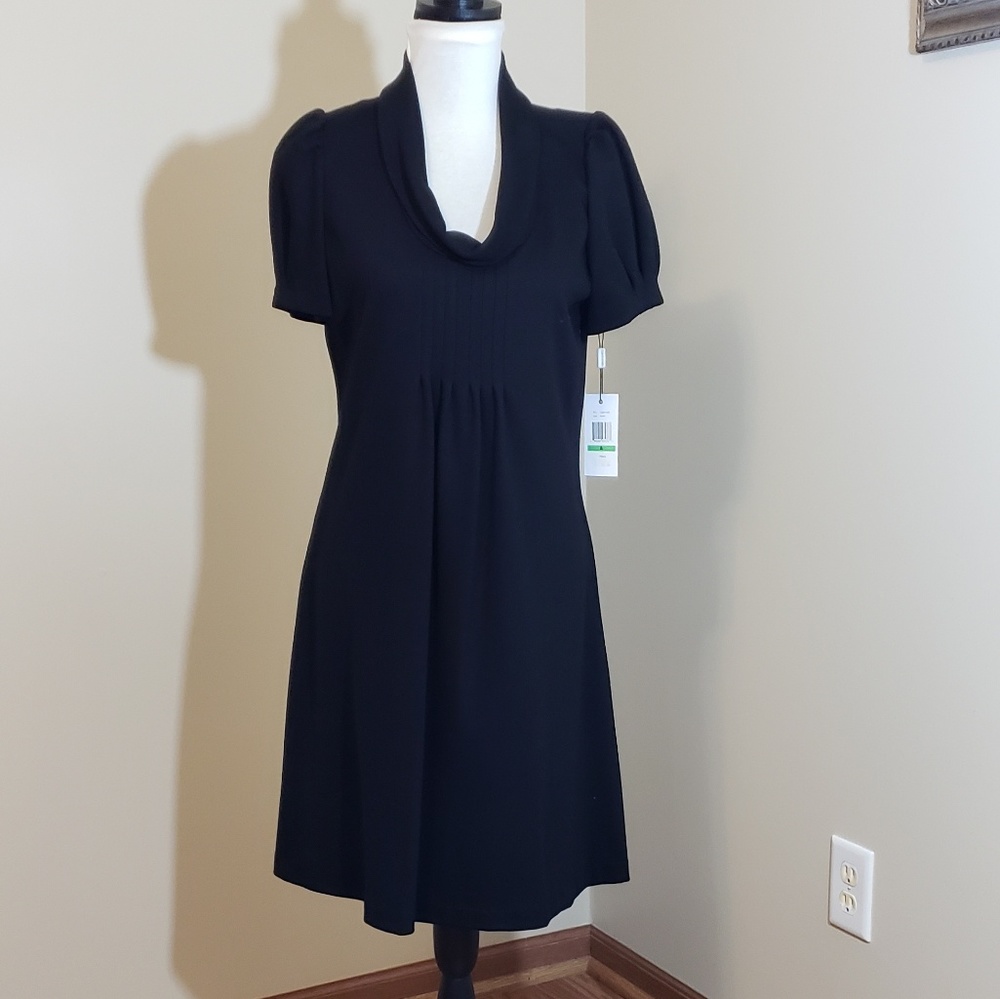 Calvin Klein black sheath dress size 8